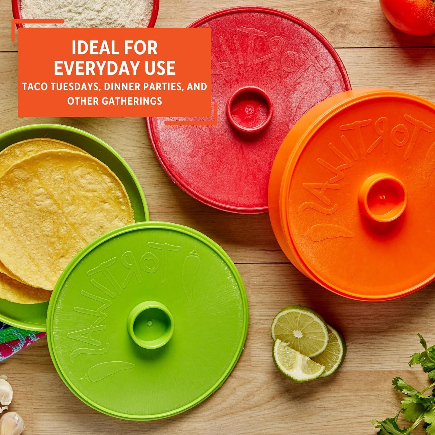 imageImusa 7 Inch Tortilla Warmer Assorted ColorsOrange