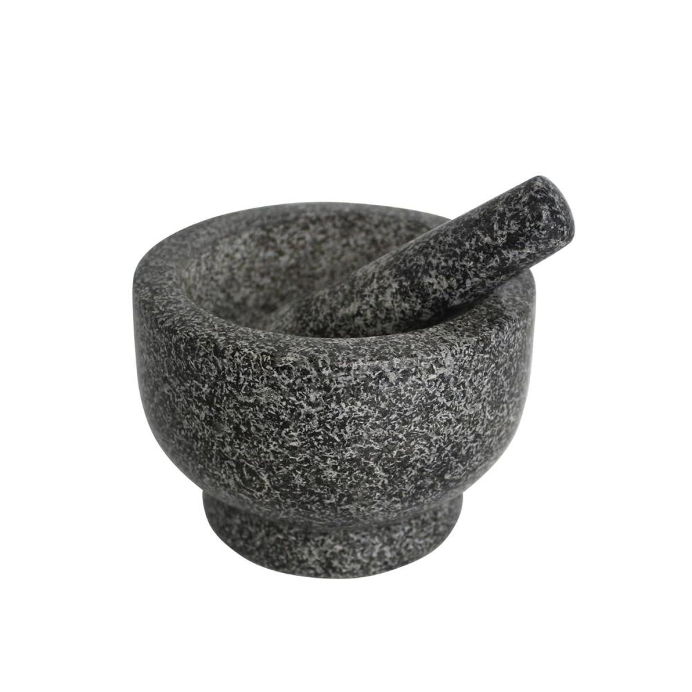 imageIMUSA USA Granite Molcajete Spice Grinder 6Inch Gray65 Inches