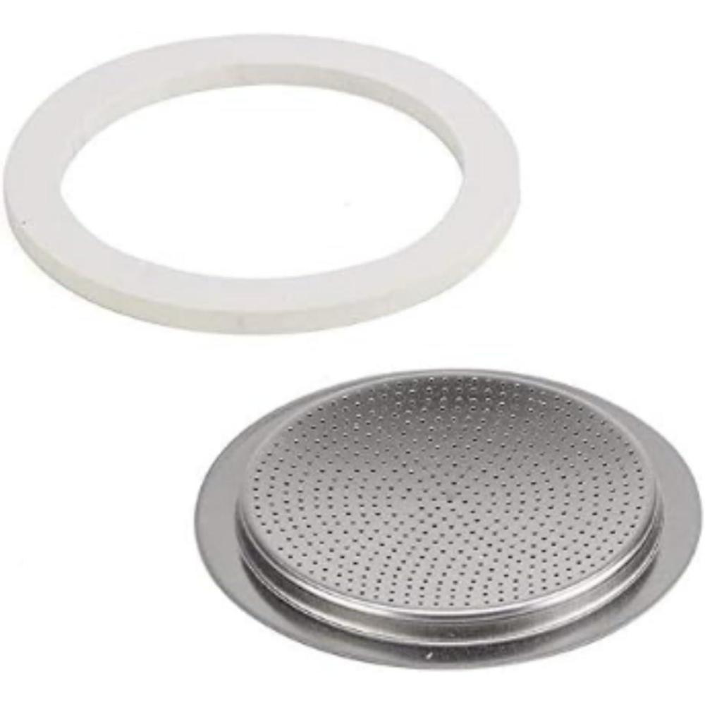 imageImusa Replacement Gasket and Filter For Stainless Steel Coffee Makers 6 Cup6 Cup
