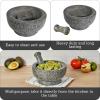 IMUSA 8.5″ Traditional Heavy Duty Polished Granite Molcajete for Fresh Guacamole, Salsa, Pesto, Herbs, Spices(8.5 Inches)