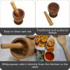 IMUSA USA LIS-005W Jumbo Mortar with Pestle, Wood(Jumbo)