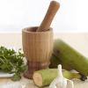 IMUSA USA LIS-005W Jumbo Mortar with Pestle, Wood(Large)