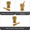 IMUSA USA LIS-005W Jumbo Mortar with Pestle, Wood(Small)