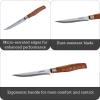 Imusa 8in Chef WL Stainless Steel Chef Knife with Wood Look Handle(4″)