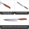 Imusa 8in Chef WL Stainless Steel Chef Knife with Wood Look Handle(8″)