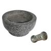 IMUSA USA Granite Molcajete Spice Grinder 6-Inch, Gray(8.5 Inches)