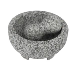 IMUSA 8.5″ Traditional Heavy Duty Polished Granite Molcajete for Fresh Guacamole, Salsa, Pesto, Herbs, Spices(6 Inches)
