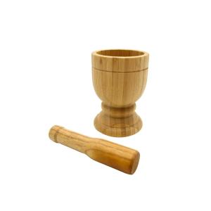 IMUSA USA LIS-005W Jumbo Mortar with Pestle, Wood(Small)