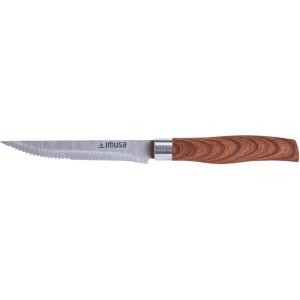 Imusa 8in Chef WL Stainless Steel Chef Knife with Wood Look Handle(4″)