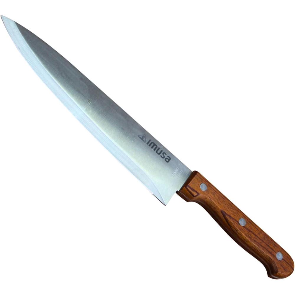 imageIMUSA 2pc 5quot ampamp 7quot Santoku Knife Set wWood Handle Stainless Steel Kitchen Cooking KnifesChef