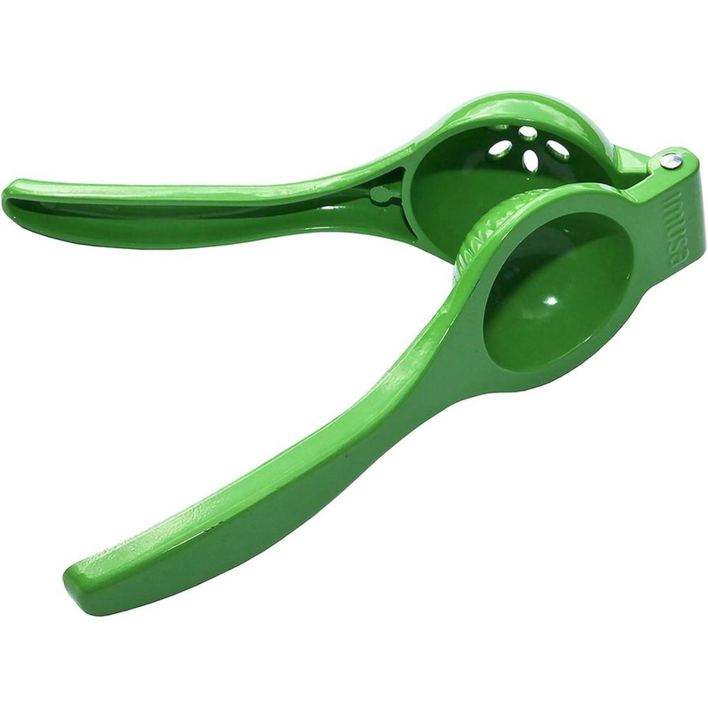 imageIMUSA Lemon or Lime Manual Squeezer Citrus Juicer for Max Extraction GreenGreen
