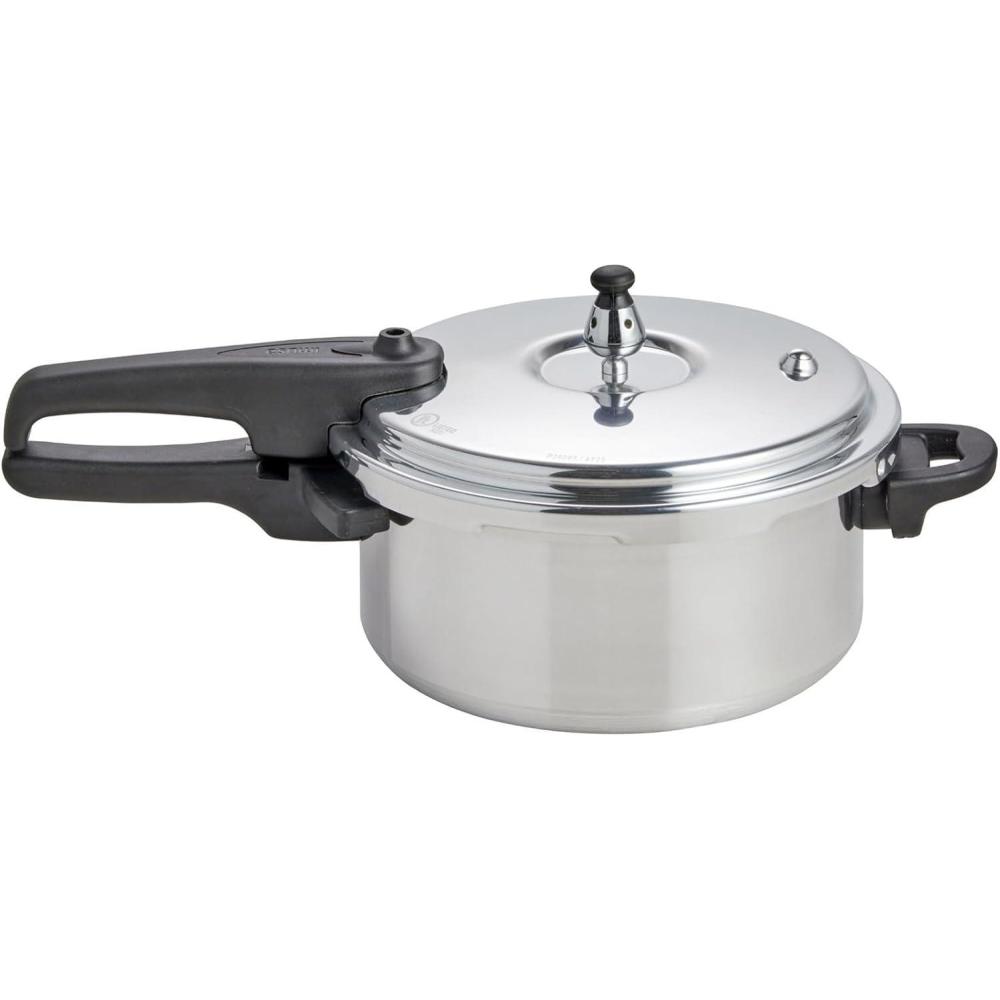 imageIMUSA USA A41780807 16Qt Jumbo Stovetop Pressure Cooker with Regulator and Side Handles Silver42 Quarts