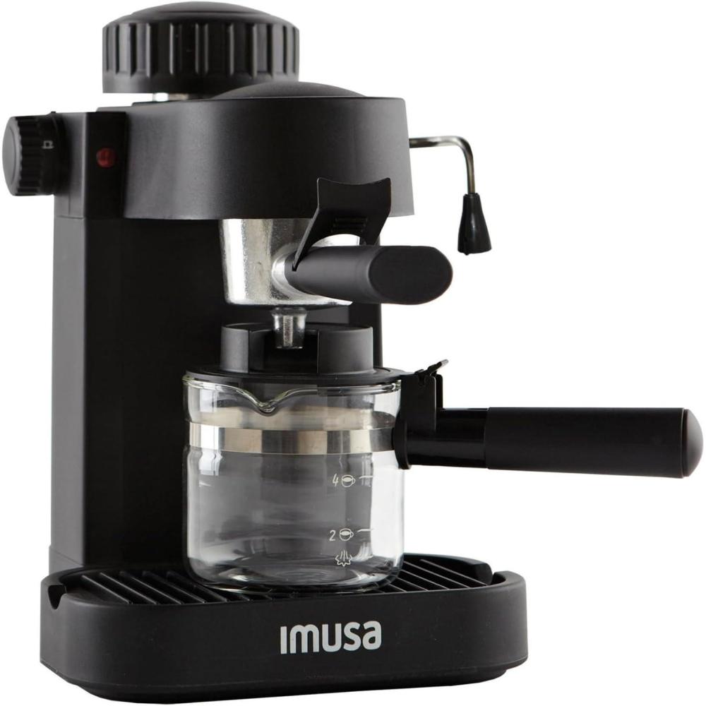 imageIMUSA USA GAU18202 4 Cup EspressoCappuccino Maker120 volts Black