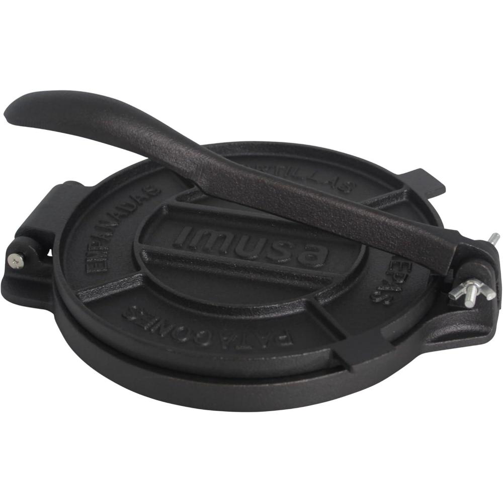 imageIMUSA USA Tortilla Press 8quot DS BlackCast Iron
