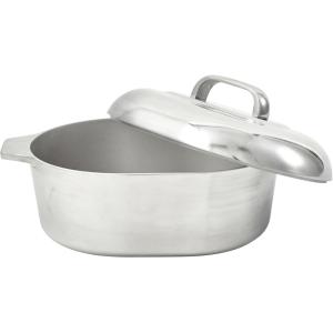 IMUSA 11in H. Cajun Cast Aluminum Oval Roaster with Lid(11 Inch)