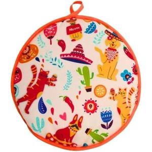 IMUSA 12in Cloth Tortilla Warmer, Talavera(Pets print)