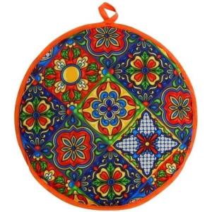 IMUSA 12in Cloth Tortilla Warmer, Talavera(Talavera print)