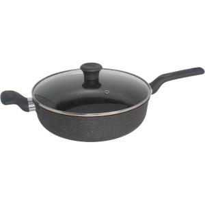 IMUSA 3.5 Quart Made in Colombia Nonstick Caldero with Glass Lid,Gray(Cooker)