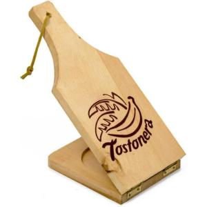 IMUSA BAM-10007 Jumbo Tostonera, Natural – Bamboo Pataconera, Plantain Press, Tortilla Quesadilla Maker Flour Dough Press for Quesadillas Tortillas Indian Roti Tostones Patacones(10 x 4.5 x 1.5 inches)