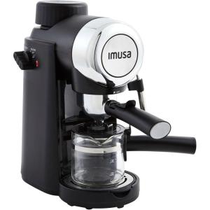 Imusa 4 Cup Epic Electric Espresso/Cappuccino Maker (Cafe Cubano, Cortadito, Colada, Cafe con Leche), Black(Black)