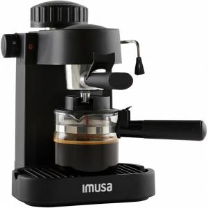 IMUSA 4cup Electric Bistro Espresso Cappuccino Maker, Silver(Classic)