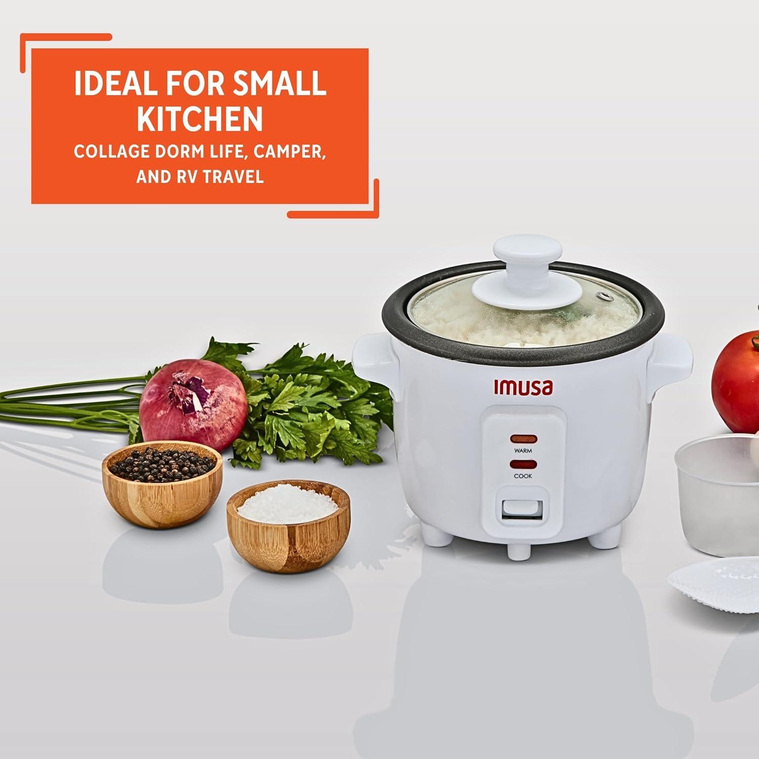 imageIMUSA 10cup Deluxe Stainless Steel Electric Rice Cooker with Steam Tray15 Cups