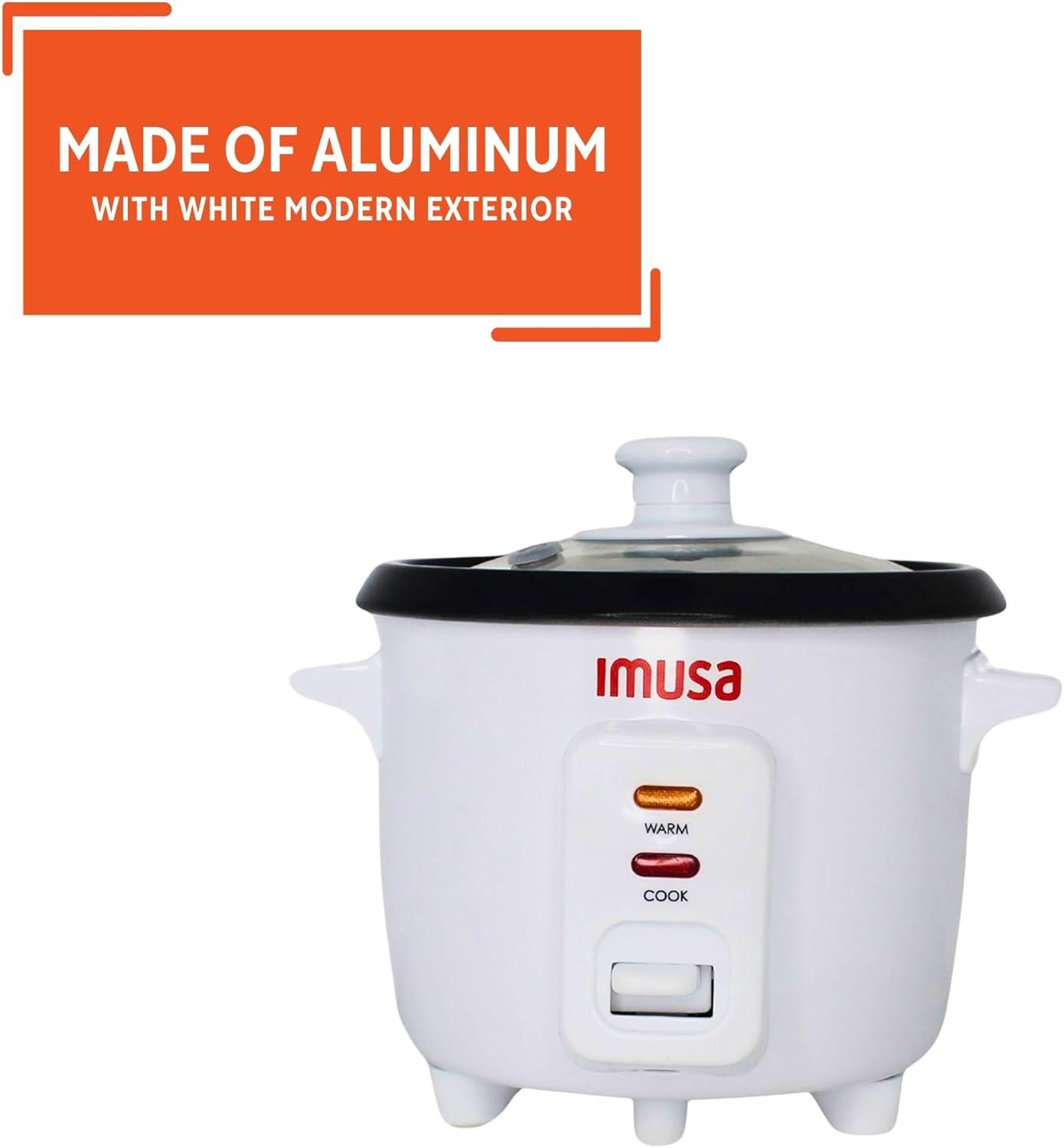 imageIMUSA 10cup Deluxe Stainless Steel Electric Rice Cooker with Steam Tray15 Cups