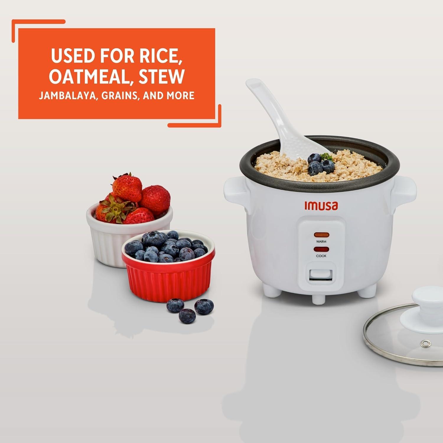 imageIMUSA 10cup Deluxe Stainless Steel Electric Rice Cooker with Steam Tray15 Cups