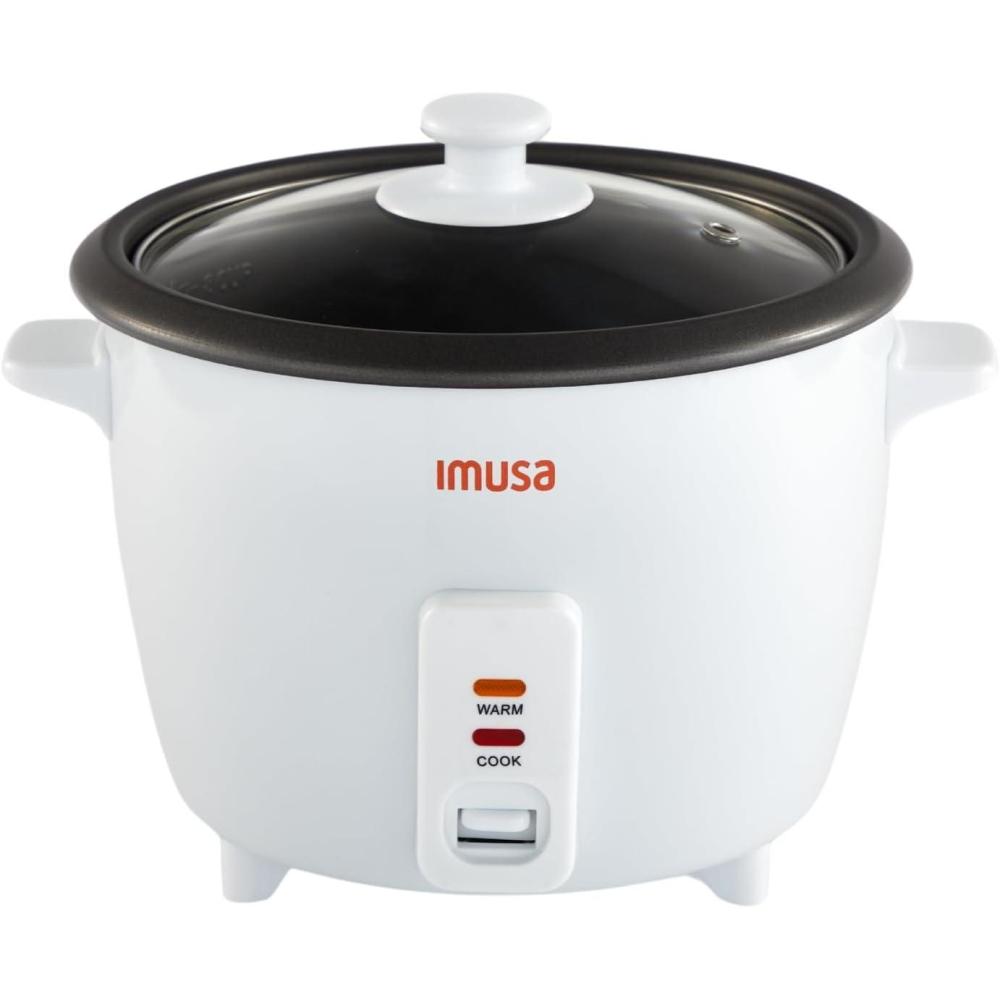 imageIMUSA 10cup Deluxe Stainless Steel Electric Rice Cooker with Steam Tray10 Cups